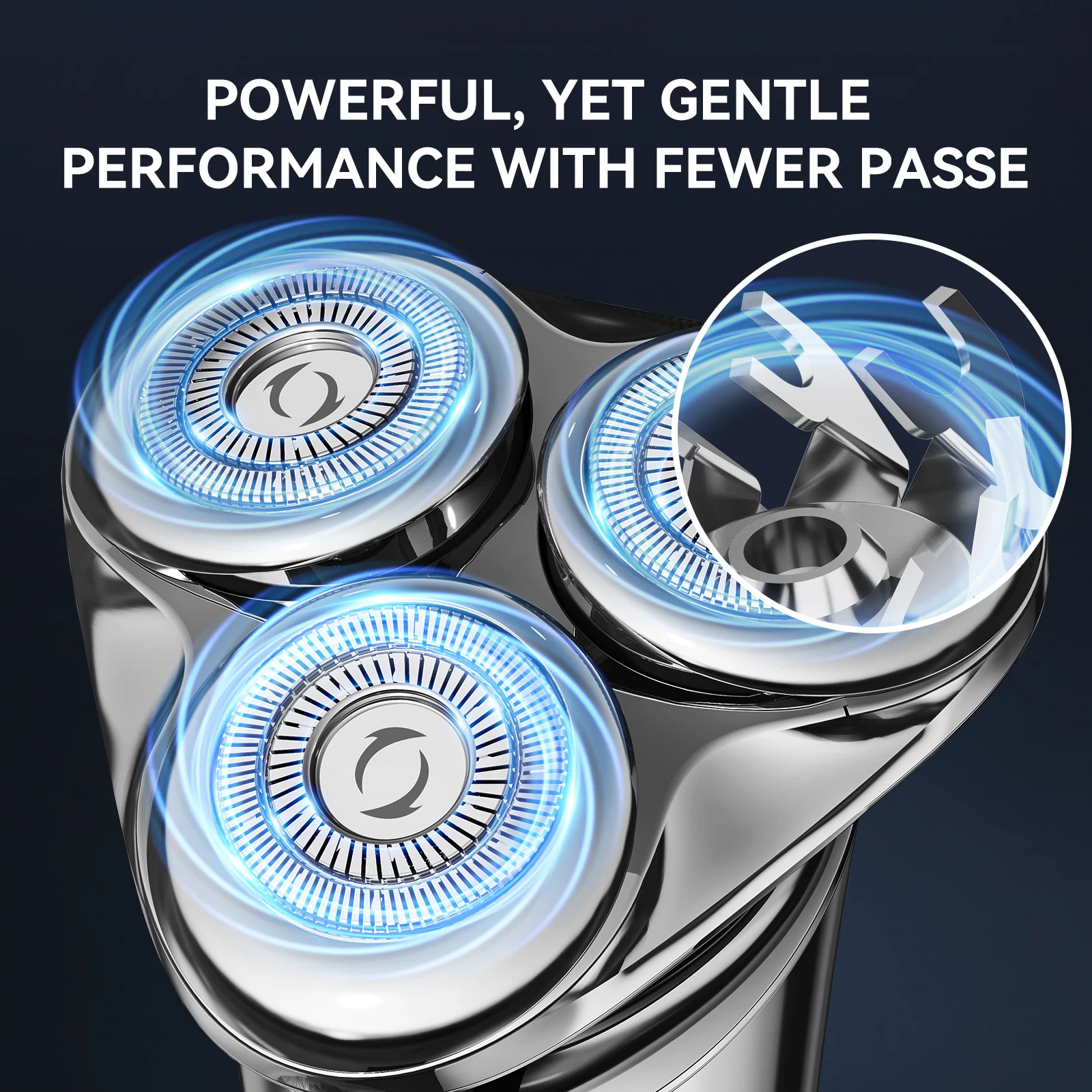 Kensen Replacement Shaver Head S21 Electric Shaver Magnetic 3D Floating Blade FK-379 Stainless Steel Razor Head For Men shaver blade head