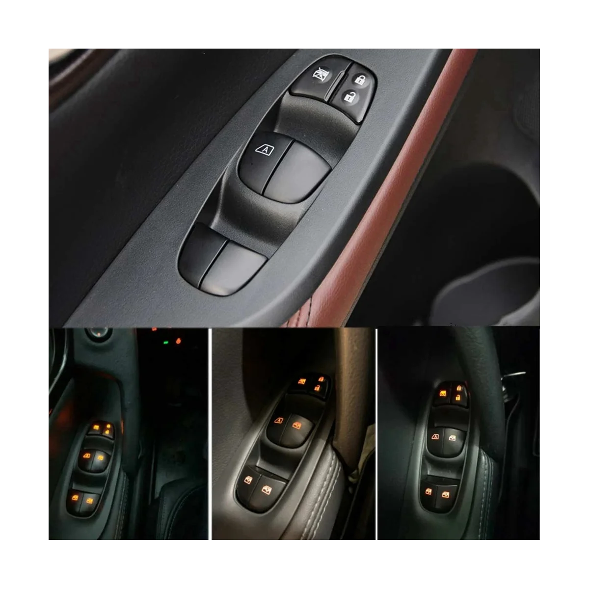 자동차 파워 윈도우 제어 스위치, 닛산 쥬크 25401-1KA0A 25411-1KL5A, 1 세트