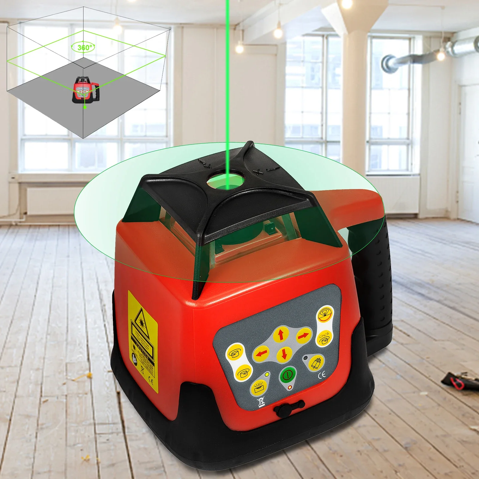 360° rotační laserový modul