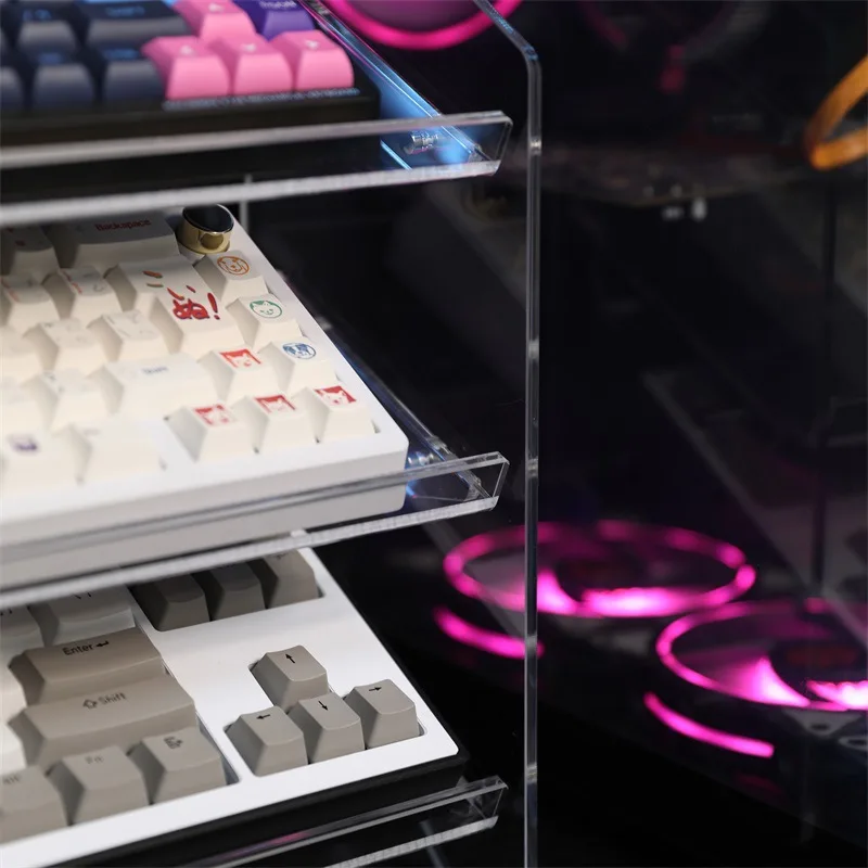 Keyboard Display Stand Acrylic Shelf