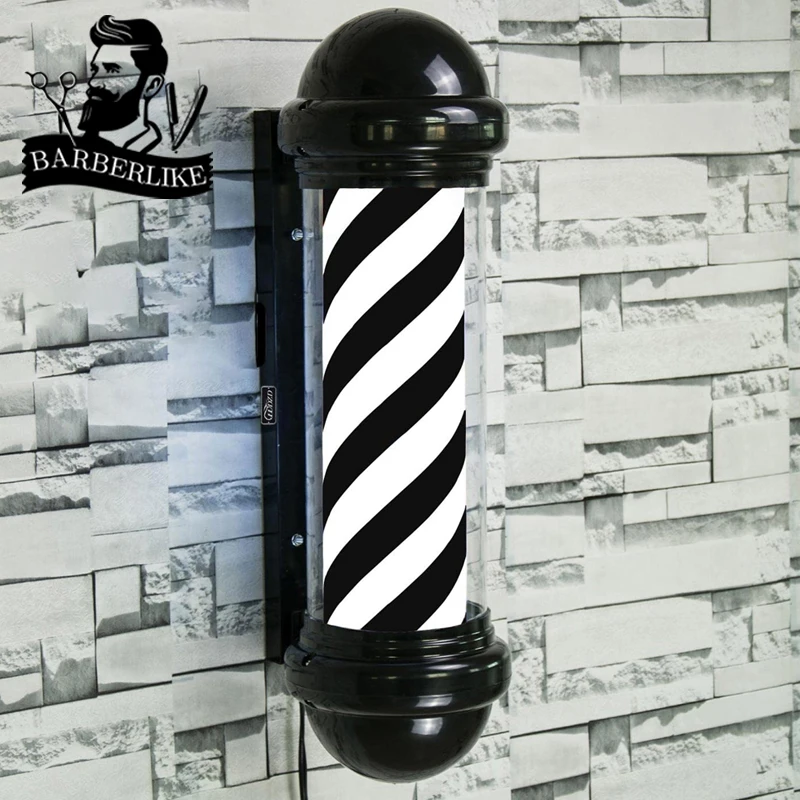Barber Pole Light Hair Salon Open Sign Strisce Led Rotanti Ip54 Waterproof Save Energy Wall Mount Light Barbershop