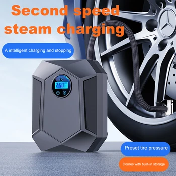 Portable Wireless Air Compressor – Smart Digital Tire Pump for Car, Bike, Motorcycle - GloreeWorld