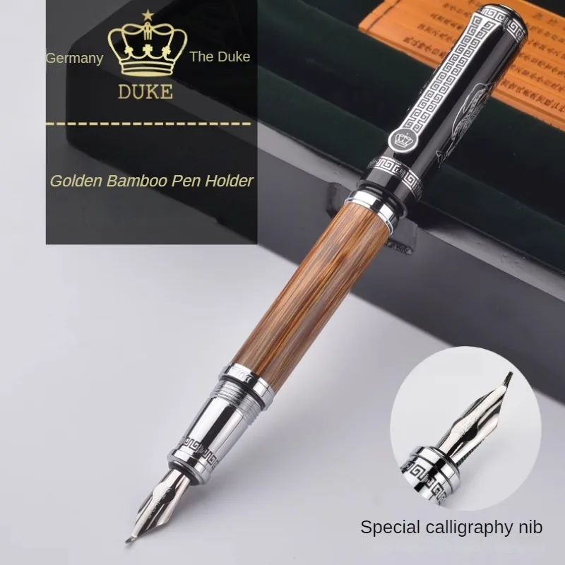

Duke Confucius Fountain Pens Authentic Germany Wooden Pen Holder Iridium Pen Business Gift for Adult Hard Pen Calligraphy Gift
