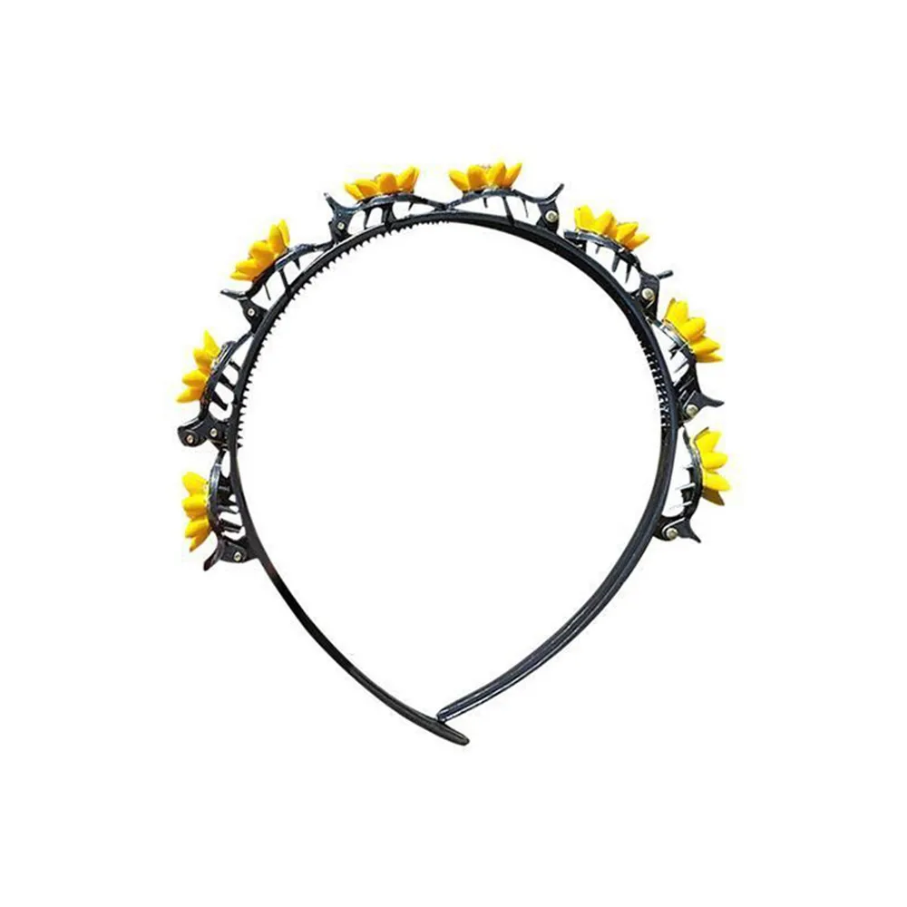 Hair Accessories Children's Hairband Cartoon Flower Fashion Korean Baby Girl Birthday Party Toddler Kids Hairpin Headwear Accessories