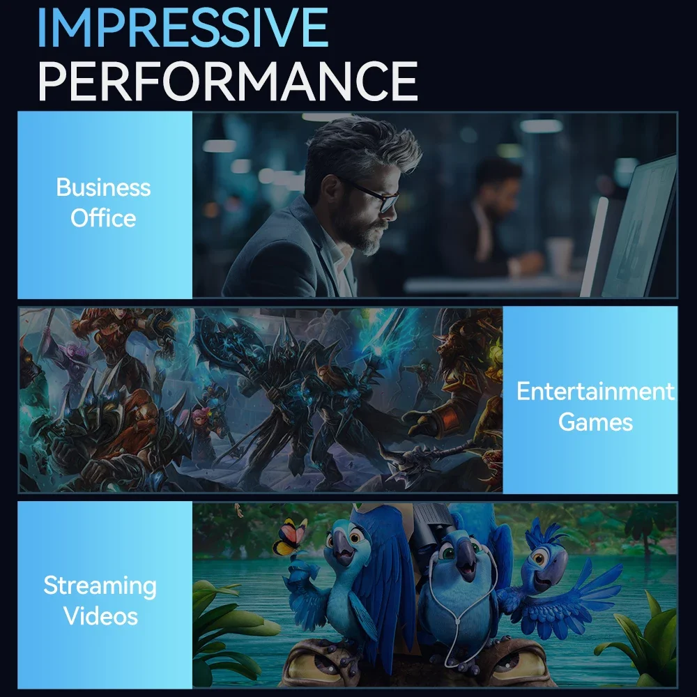 Mini Computer Intel Core i9 8950HK 16GB DDR4 1/2TB SSD PC Windows 11 UHD Graphics Mini PC 4K HD Mini Gaming Pc Desktop - immagine 5