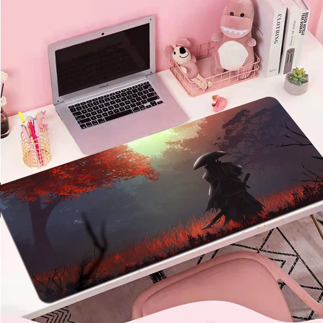 Japanese Bushido Samurai Mousepad 60X30 Gaming Accessories Non-slip XXL  Mouse Pad Gamer XL Mausepad Keyboard Mat Tapis De Souris - AliExpress