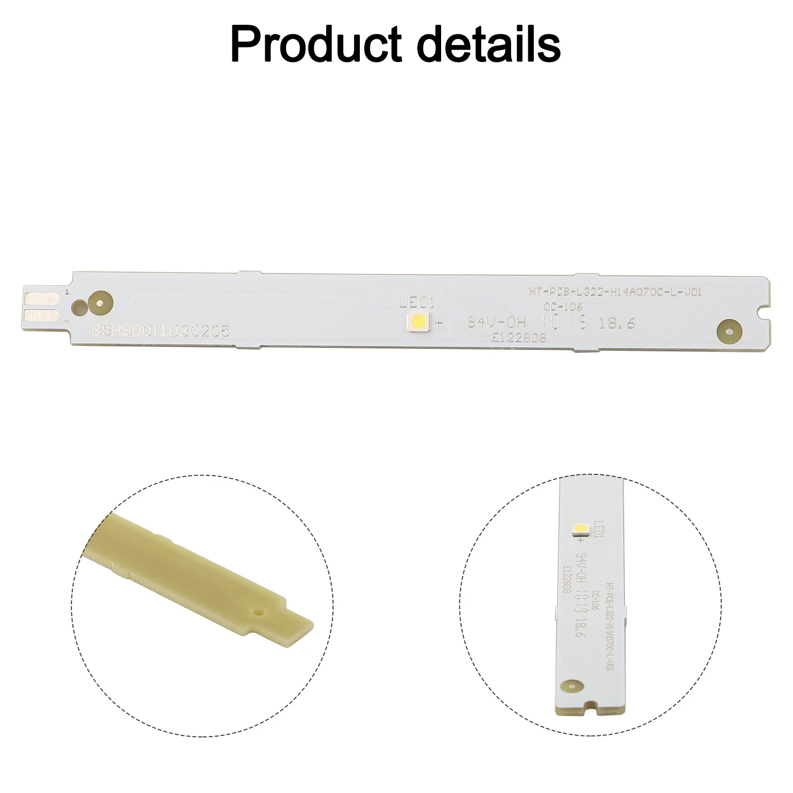 1 Stks Koelkast LED Strip Licht, Voor Siemens Voor Bosch 9001030205 9001069888 3V 6V Koelkast LED Strip Light Bar (3V