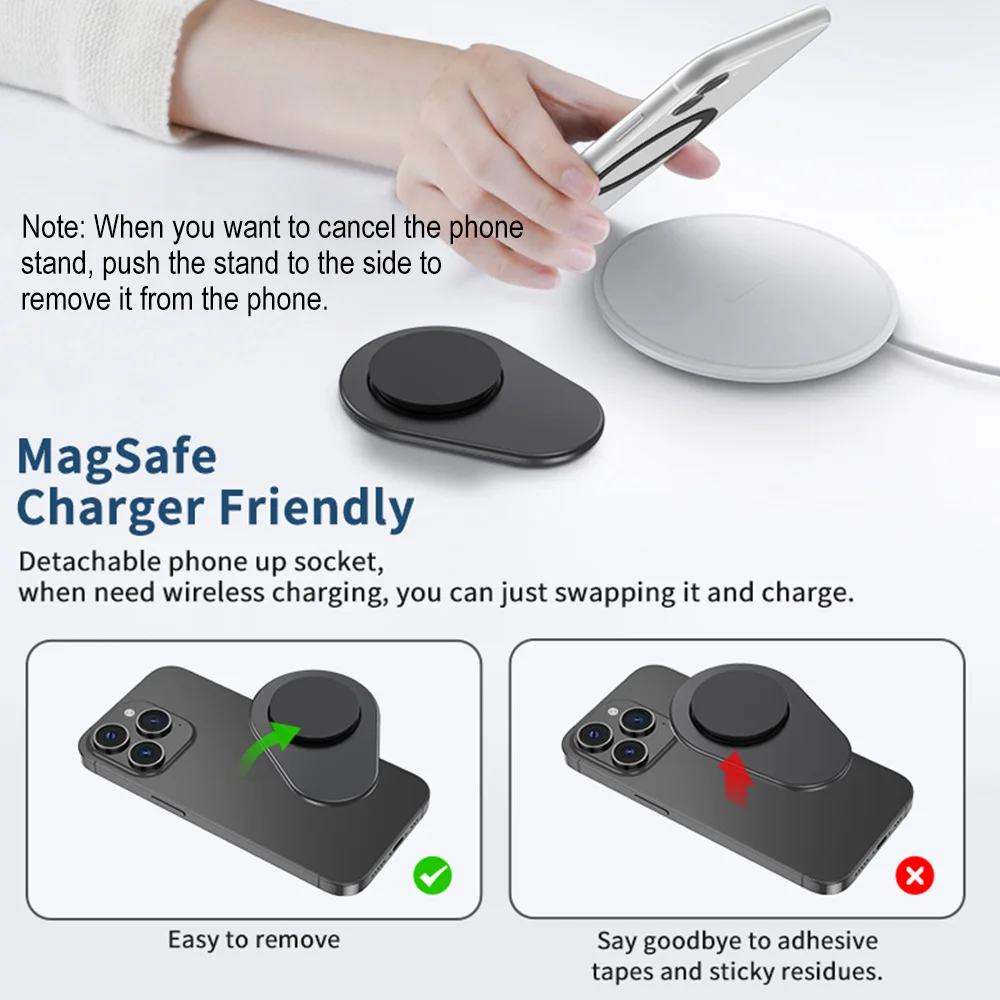 Magnetic Expanding Oval Phone Holder Grip