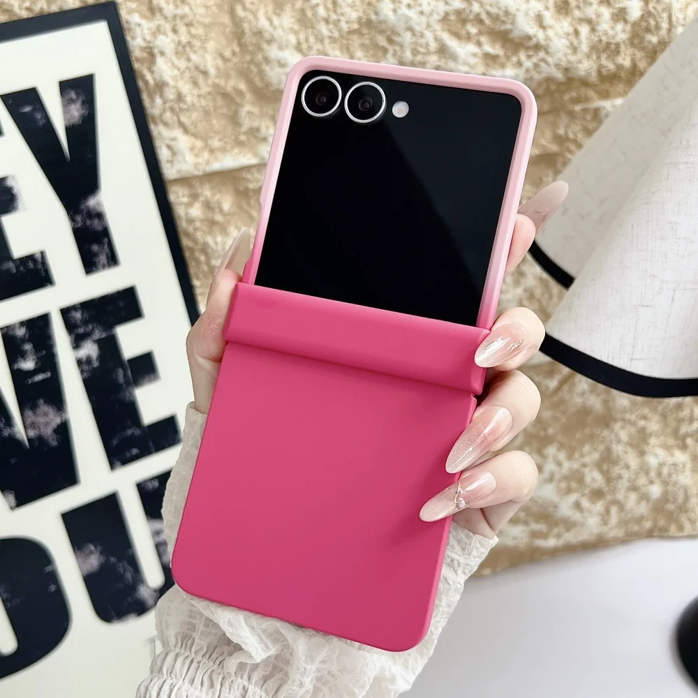 Luxury Matte Candy Color Contrast Gradient Hard Hinge Protection Shockproof Case