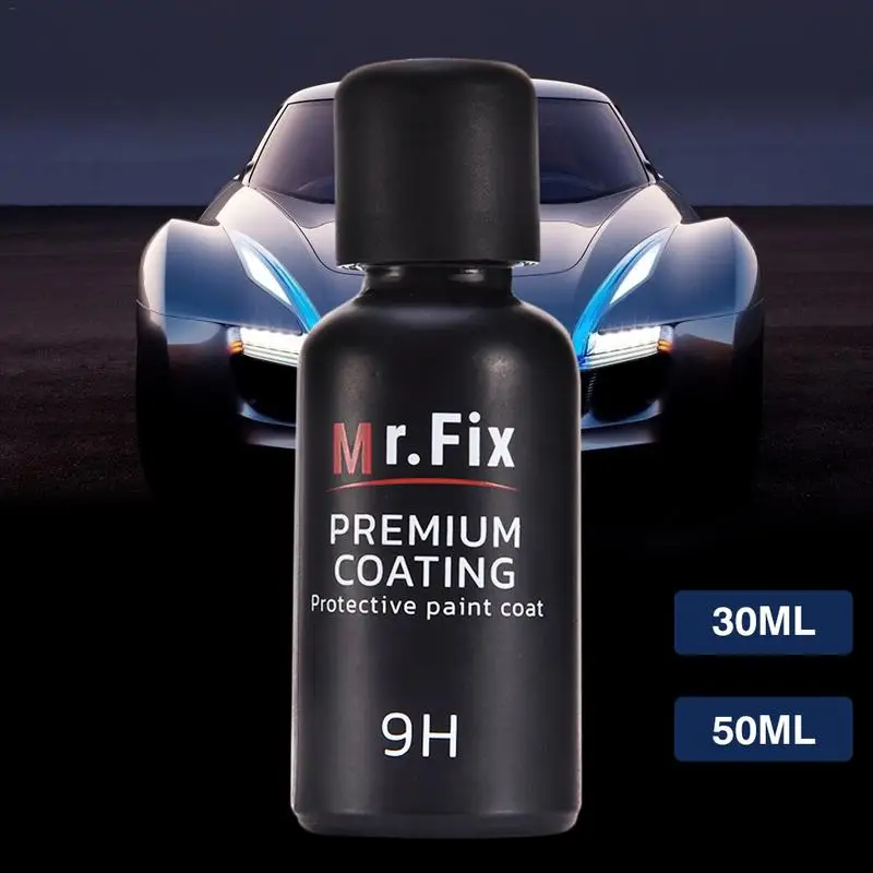 

New Upgraded 9H Car Polish Liquid Ceramic Coat Super Hydrophobic Coating Crystal Set 50ml Auto Detailing Glasscoat