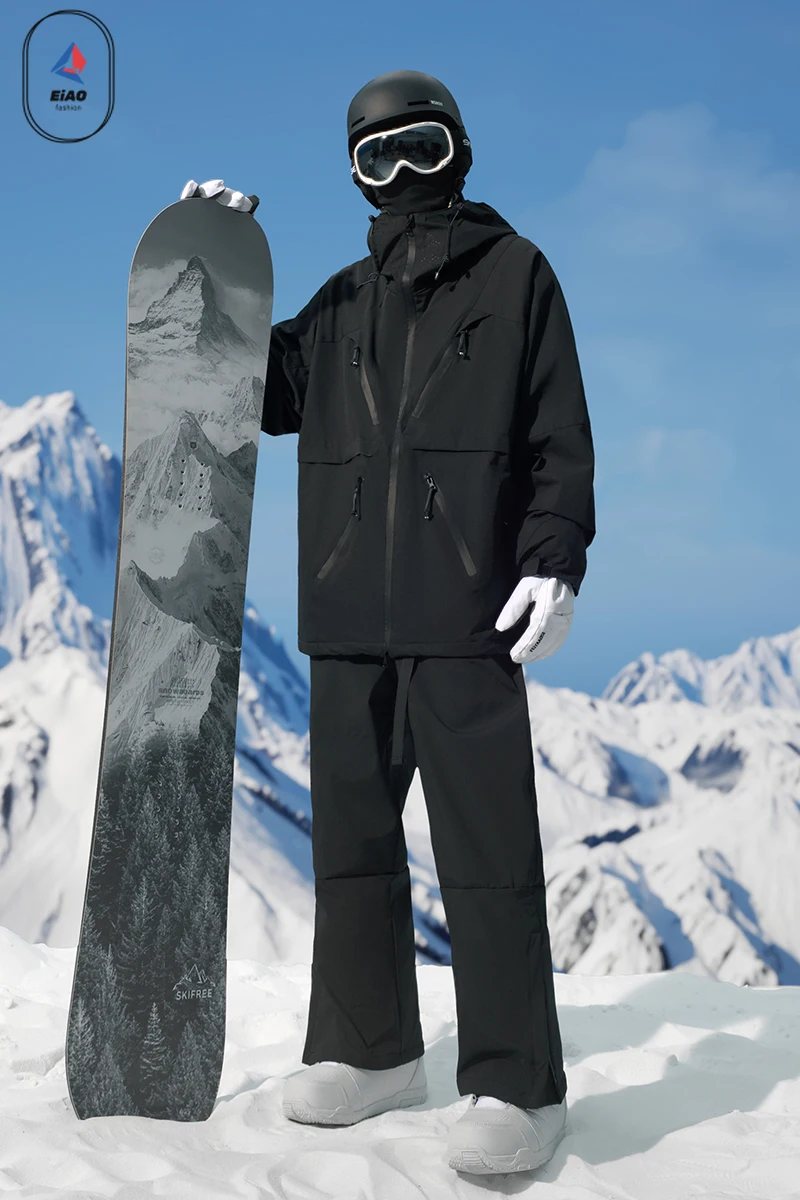 Waterproof Windproof Thermal Ski Jacket Pants Set for Men Women Snowboarding Mountaineering Outdoor Sports Winter Sports Suit