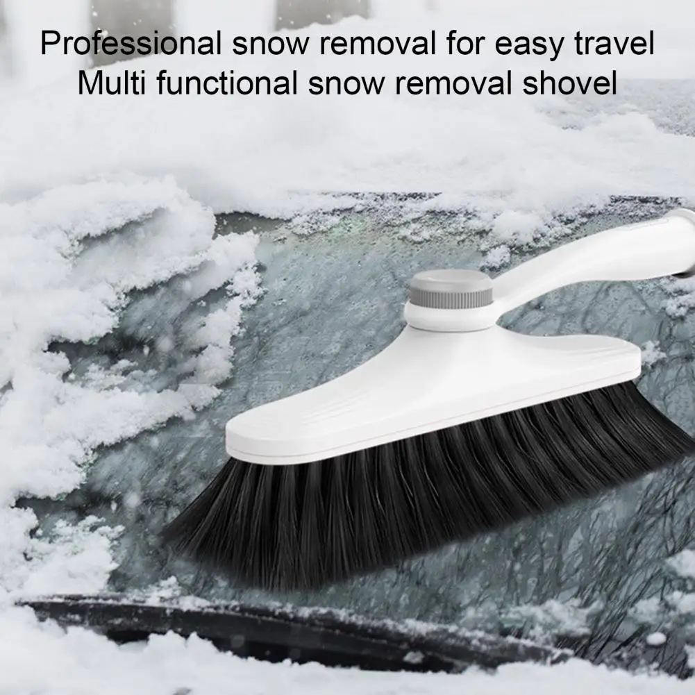 Car Snow Ice Scraper Easy Grip Snow Brush Telescopic Pole 3-In-1 Shovel for Quick Snows Removal Winter Car Essentials