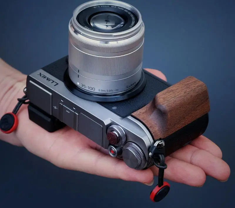 For Panasonic LUMIX DC-GX9 GX9 Walnut Ebony Wood Camera Hand Grip