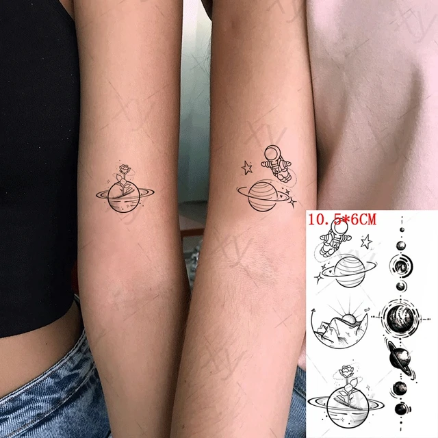 Acuarela Astronauta Universo Tatuajes Temporales Calcomanías Para Niños  Tatuaje Falso Planetas Estrella Tatuajes Niños Impermeable Espacio Hombre  Por Soapsane, 7,69 €