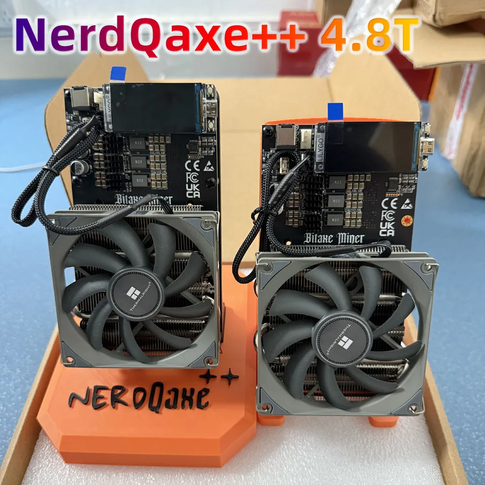 BM1370 Chip Miner NerdQaxe++ 4.8TH/s Bitcoin Miner - Solo Lottery SHA-256  Crypto Mining Machine With WiFi Bitcoin Rigs
