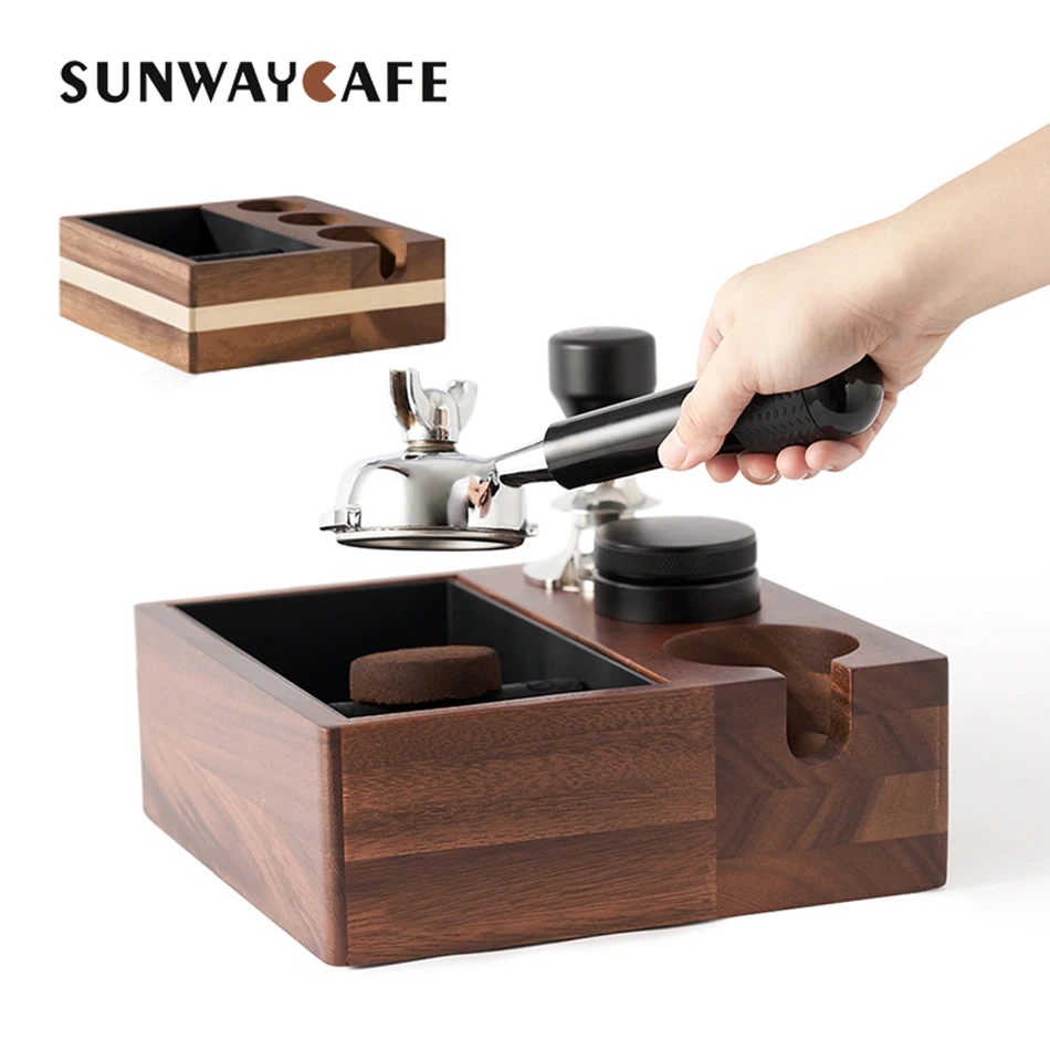 58mm Coffee Tamper Holder Portafilter Rack Coffee Knock Box Espresso
