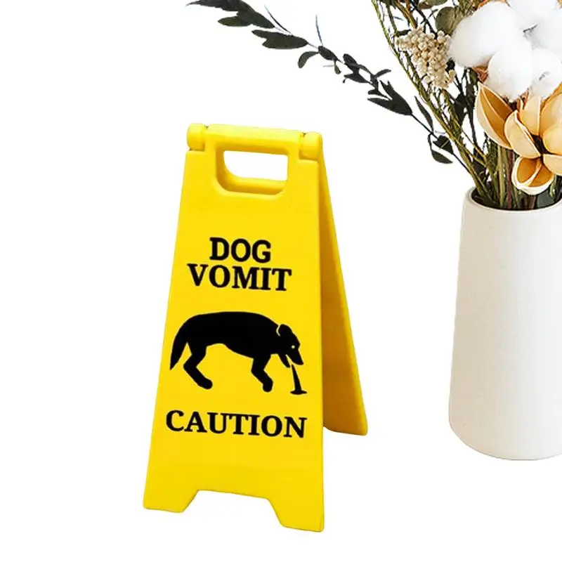 Cat & Dog Vomit Sign Funny Warning Sign for Safety Yard Warning Sign Cat Vomit Sign Outdoor Garden Lawn Warning Sign Decoration