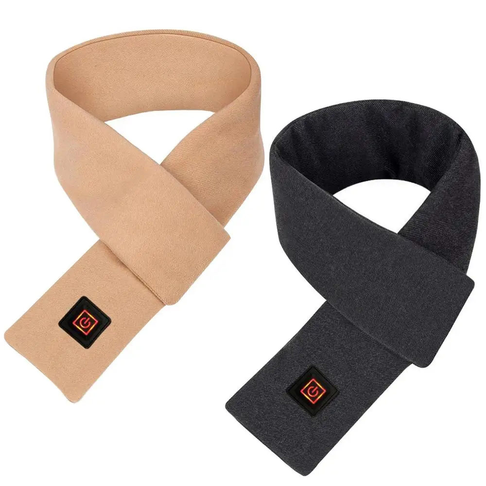 Heated Graphene Usb Smart Winter Warm Electric Heating Scarf With 3 Temperature Adjustable For Men And Women_voghion.com