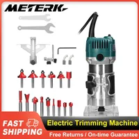 Electric Trimmer Multifunctional Wood Milling Trimming Engraving Slotting Machine Versatile Woodworking Router Power Tools 1
