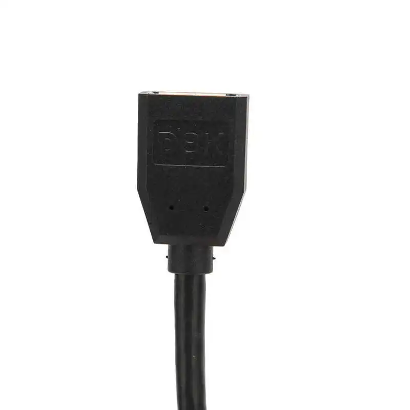 Displayport Male To Displayport Female 4K At 144HZ 90 Elbow Displayport 1.4 CableLid for Computer