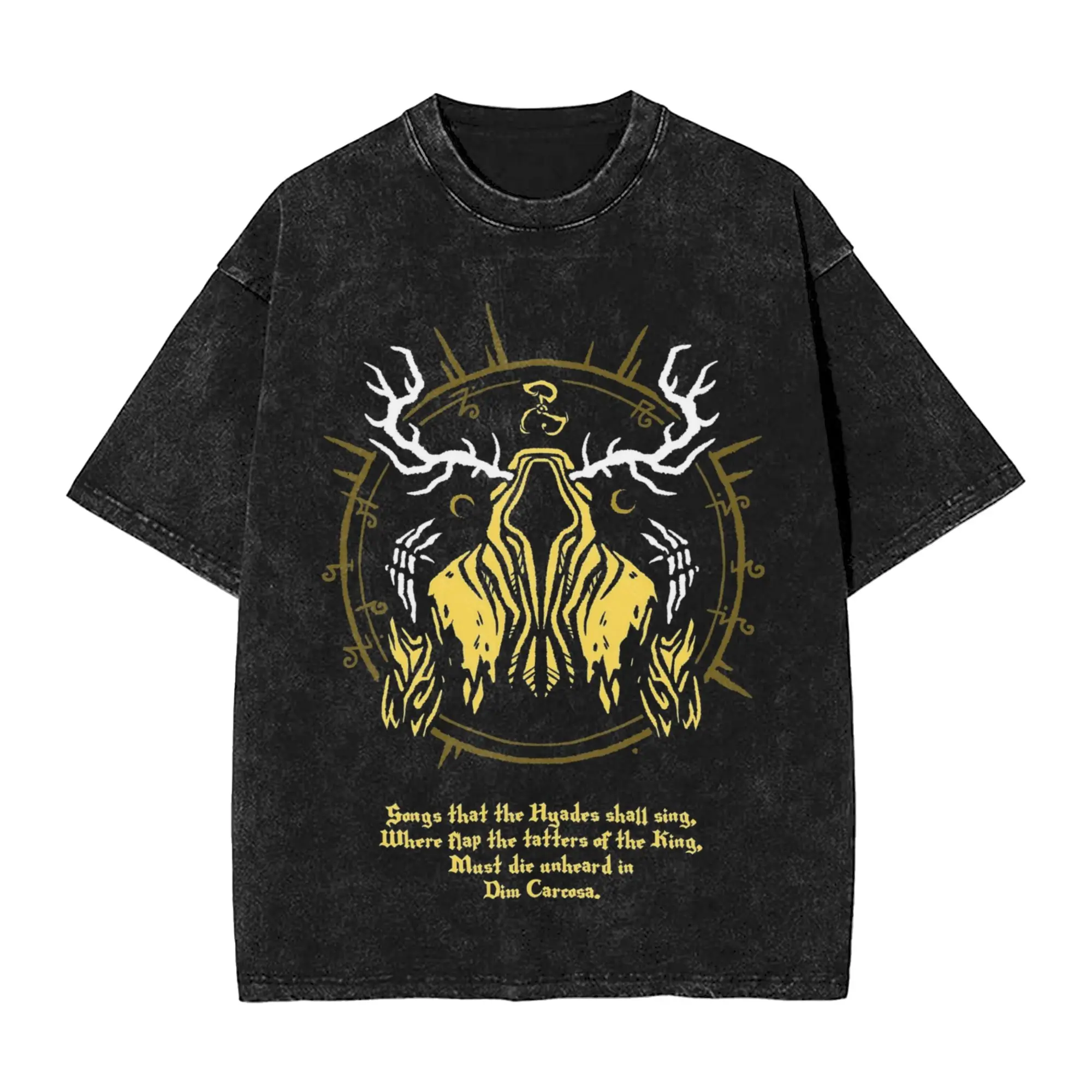 The King in Yellow Hastur T-Shirt Harajuku T-Shirts Kurzarm Y2K Fun T-Shirt Sommer Baumwolle O-Ausschnitt Plus Size Tees