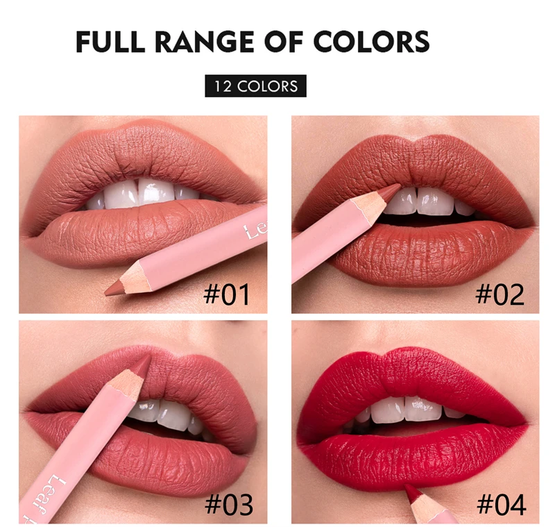 Wasserfester Lippenkonturenstift In Nude Pink Und Rotbraun_voghion.com