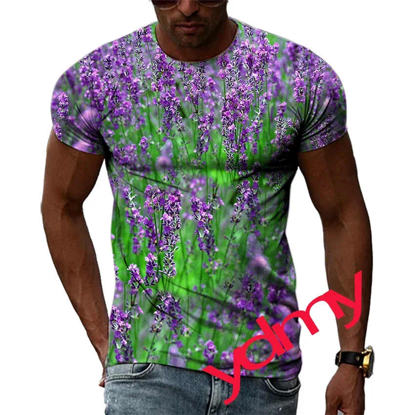 

New Summer Tide Backdrop Pattern Men T-Shirts Casual 3D Print Tees Hip Hop Personality Round Neck Short Sleeve Tops