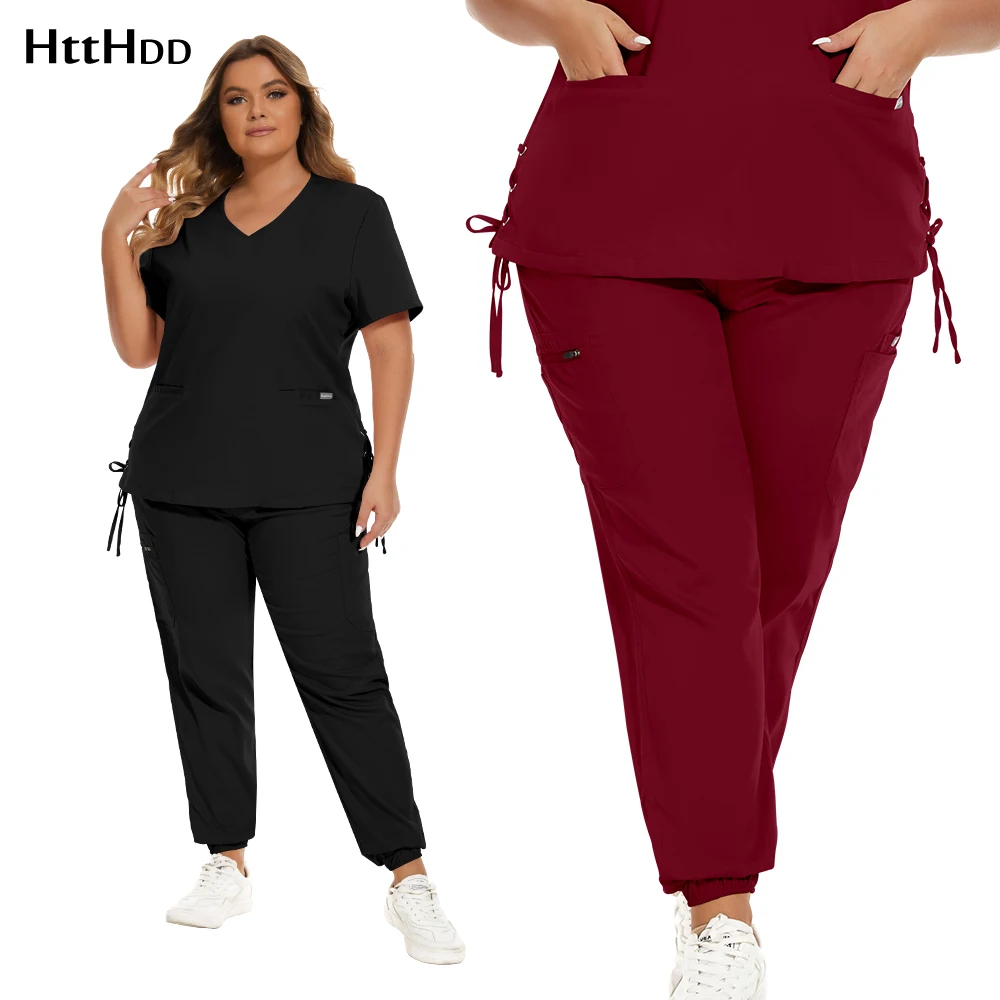 

Aesthetic Uniforms Woman Blouse Medicale Femme Nursing Pants Dental Scrubs Operating Room Surgical Gown Pediatric Nurse Uniforms