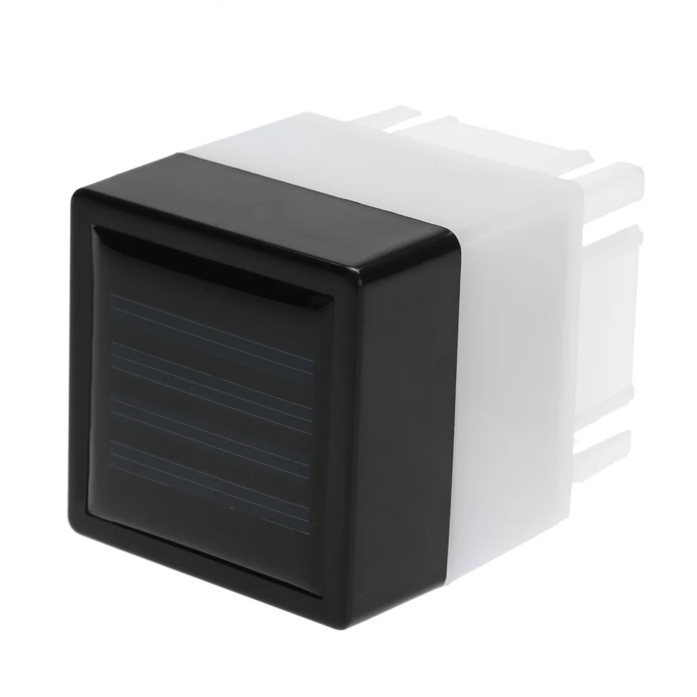 LED Solar Column Head Light Solar Powered Pillar Lamp Outdoor Waterproof Post Light for Villa Courtyard Landscape Garden Decor