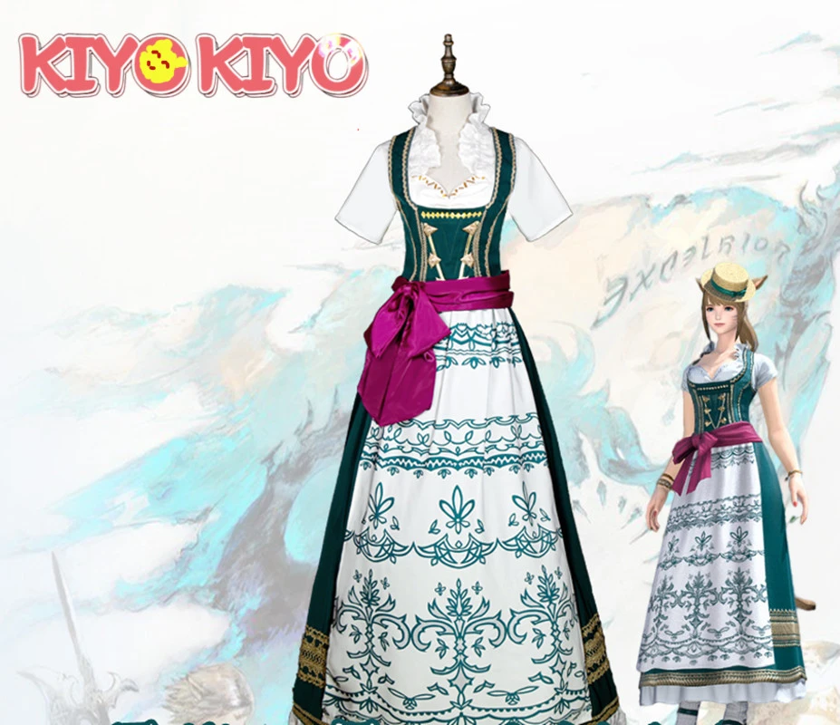 Kiyo Kiyo Final Fantasy Xiv Cosplay Ff14 Dirndl's Set Cosplay Costume