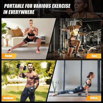 Booty Bands, Blood Flow Restriction Bands for Women/Men, Adjustable BFR Training Bands for Glutes & Hip Building, Occlusion 5