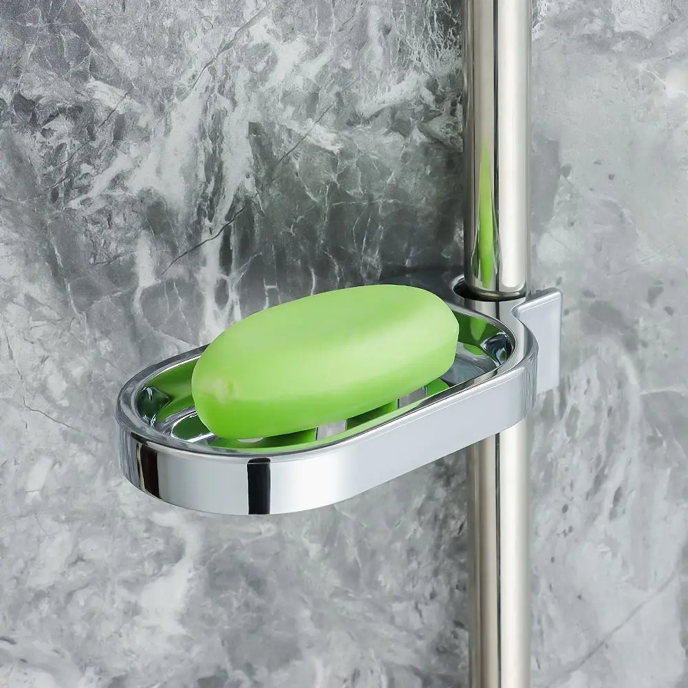 Shower Rail Clip-on Bathroom Soap Holder  Shower Rail Soap Dish Holder -  Clip-on - Aliexpress