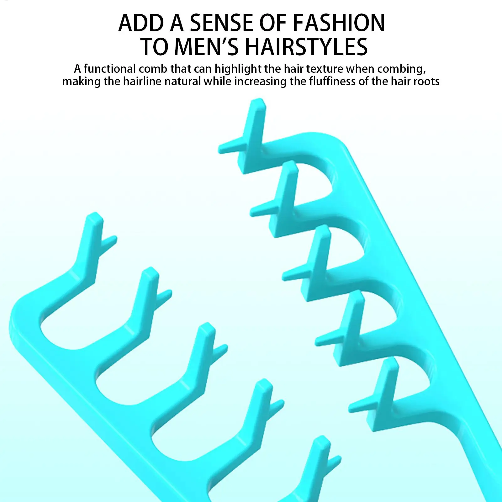 Fluffy Texture Styling Comb Volumizing Wide-Tooth Hairbrush Curling Tools Fluffy Roots Hair Seam Cover Bangs Hairdressing Combs