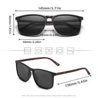 Lunettes de soleil rectangulaires classiques pour hommes et femmes, pour la conduite, la pêche, Protection UV400, polarisées, à la mode 4