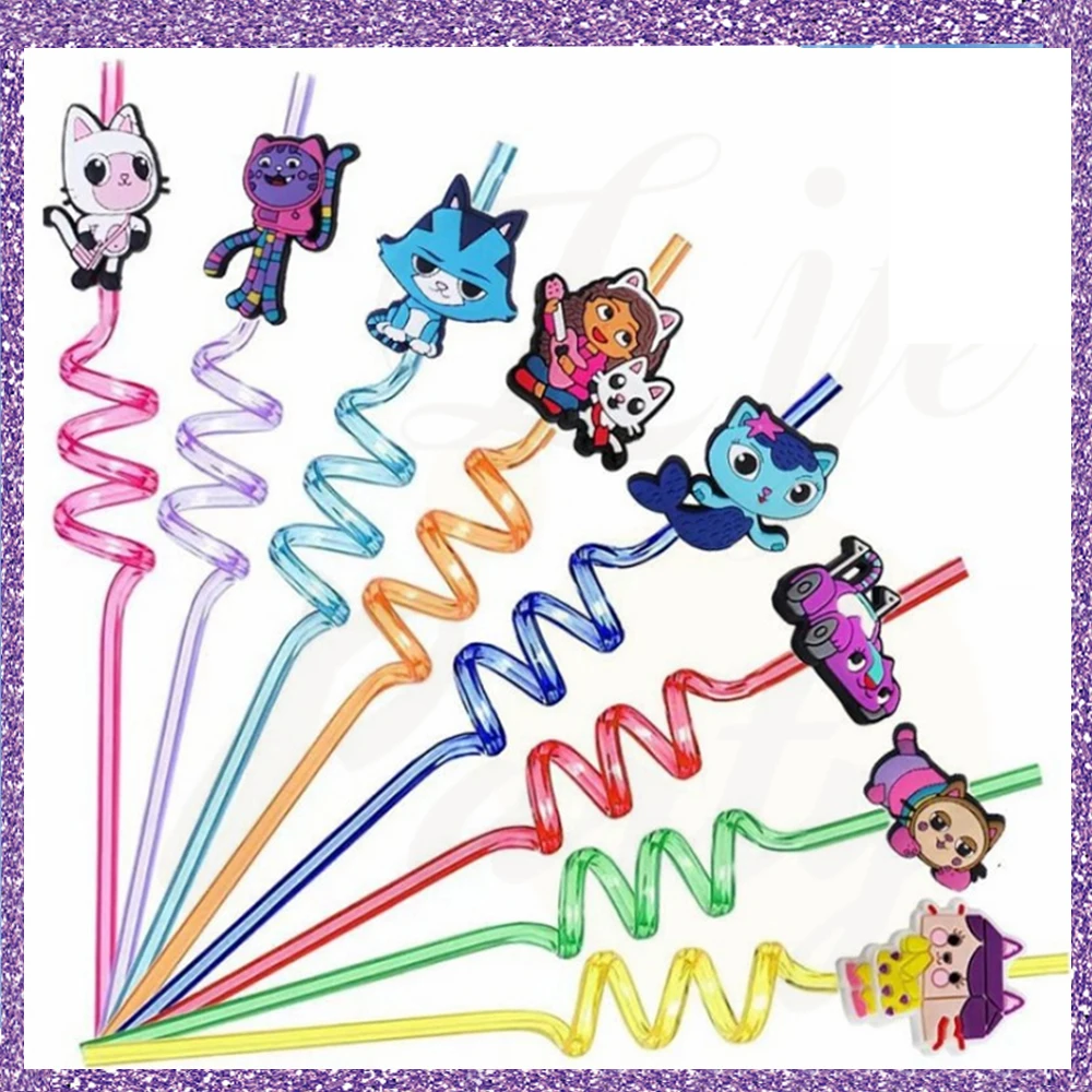 Cartoon straw-8PCS