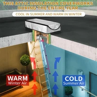 Attic Tent Insulation Cover 25”x 54”x 11”Attic Stairway Sealed Barrier Dust Cover Home Attic Heat Insulation Warming Tools 2