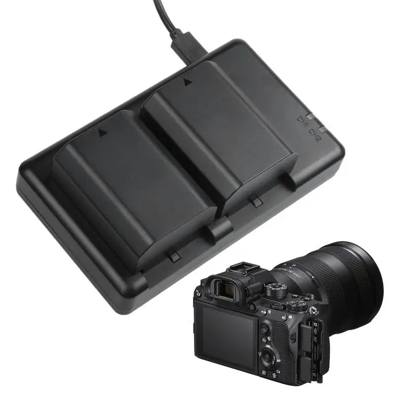 

Camera Battery Charger Dual Port Slot Battery Charger For Sony FZ100 Overcharge and Overcurrent Protection for A7RM3 A7R3 A7M3