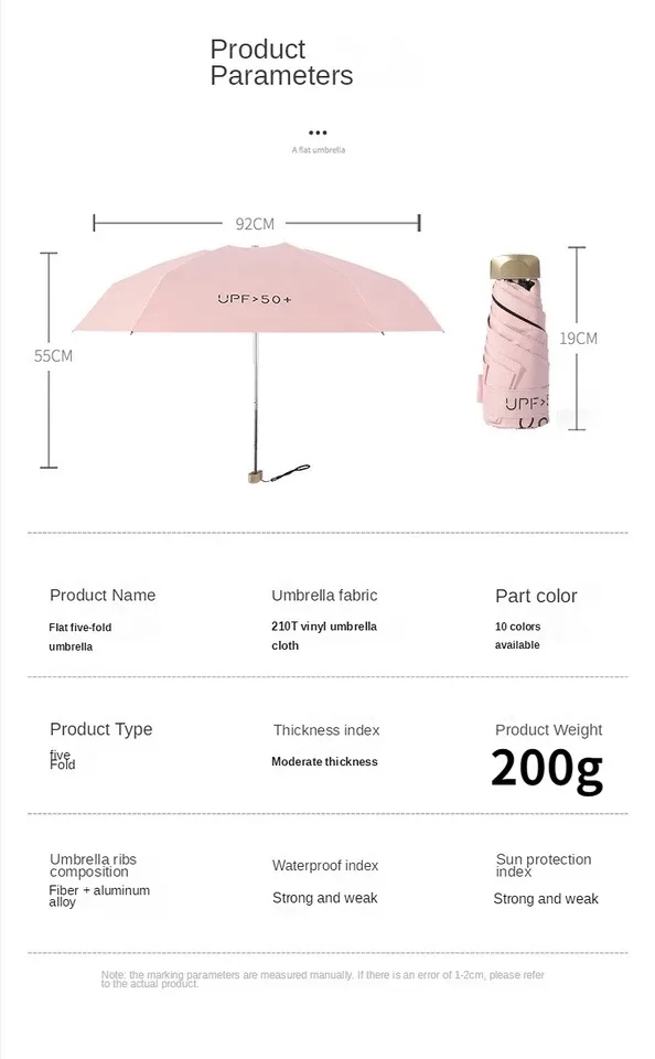 Mini Pocket Rain Umbrella Sun Shade Umbrella Women Rain UV Sun Capsule business umbrella it
