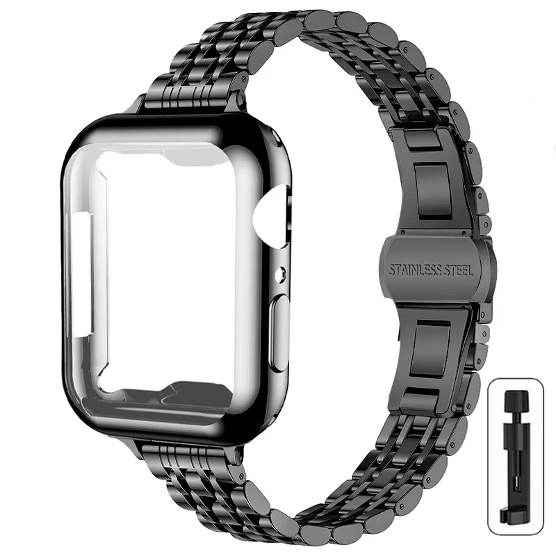Premium Metal Band with TPU Case