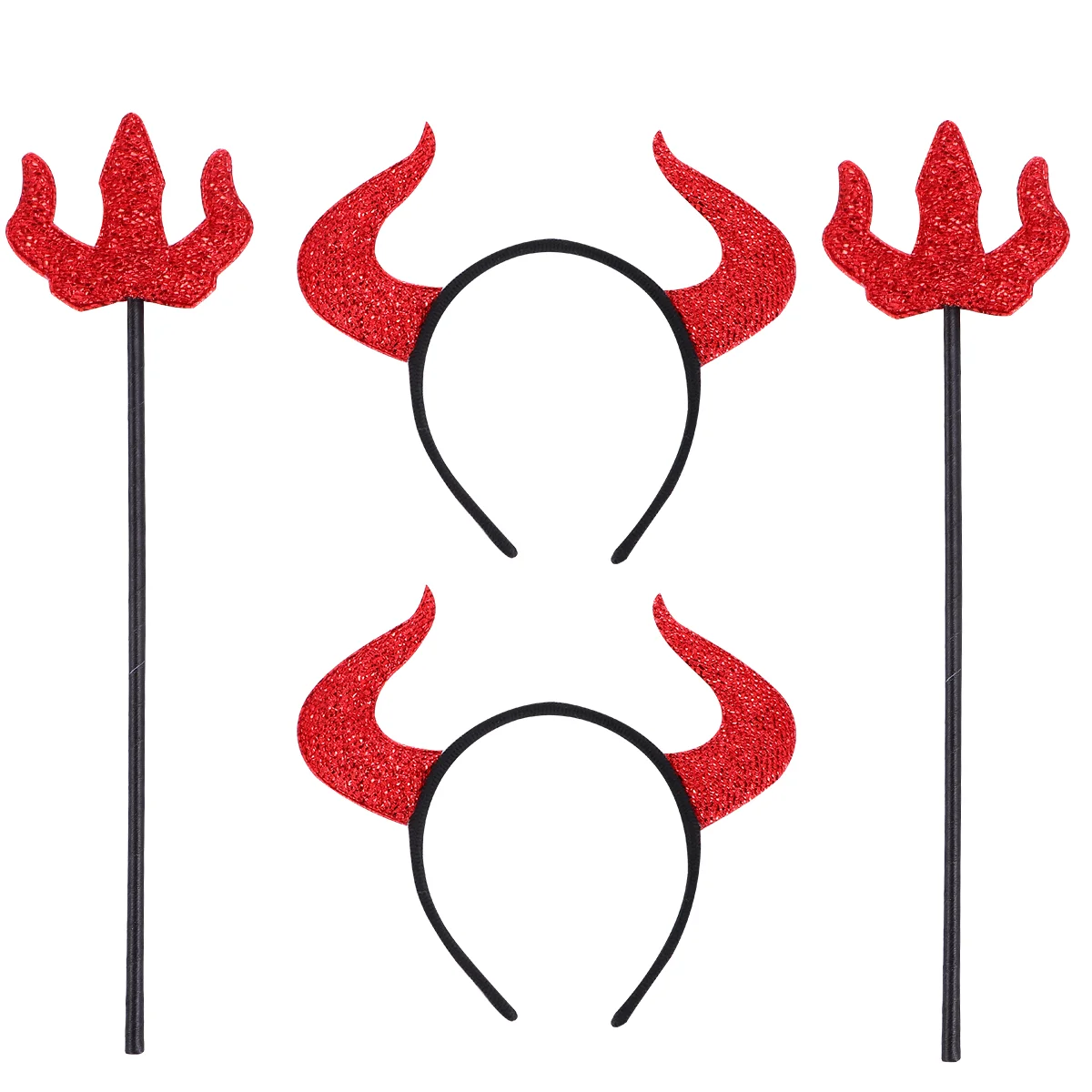 

4 Pcs Halloween Headband Fork Decoration Mens Prom Suit Cosplay Costume Trumpet
