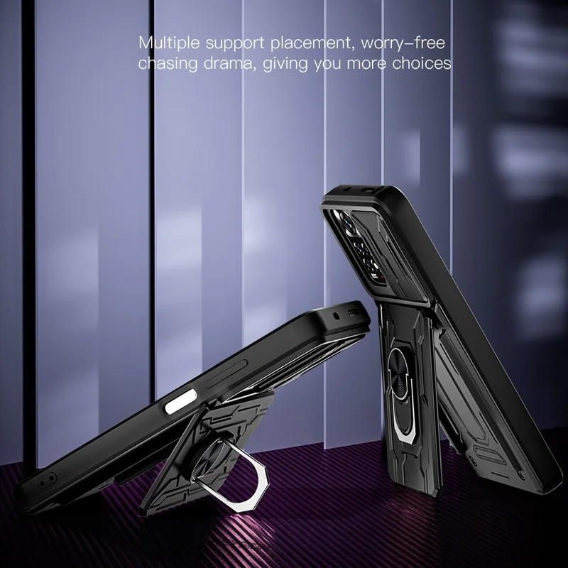 Luxury Heavy Shockproof Slide Lens Protector Multi Function Hard Armor Case Cover Samsung Galaxy A73 A53 A33 A13 S22 Ultra Plus - Image 5