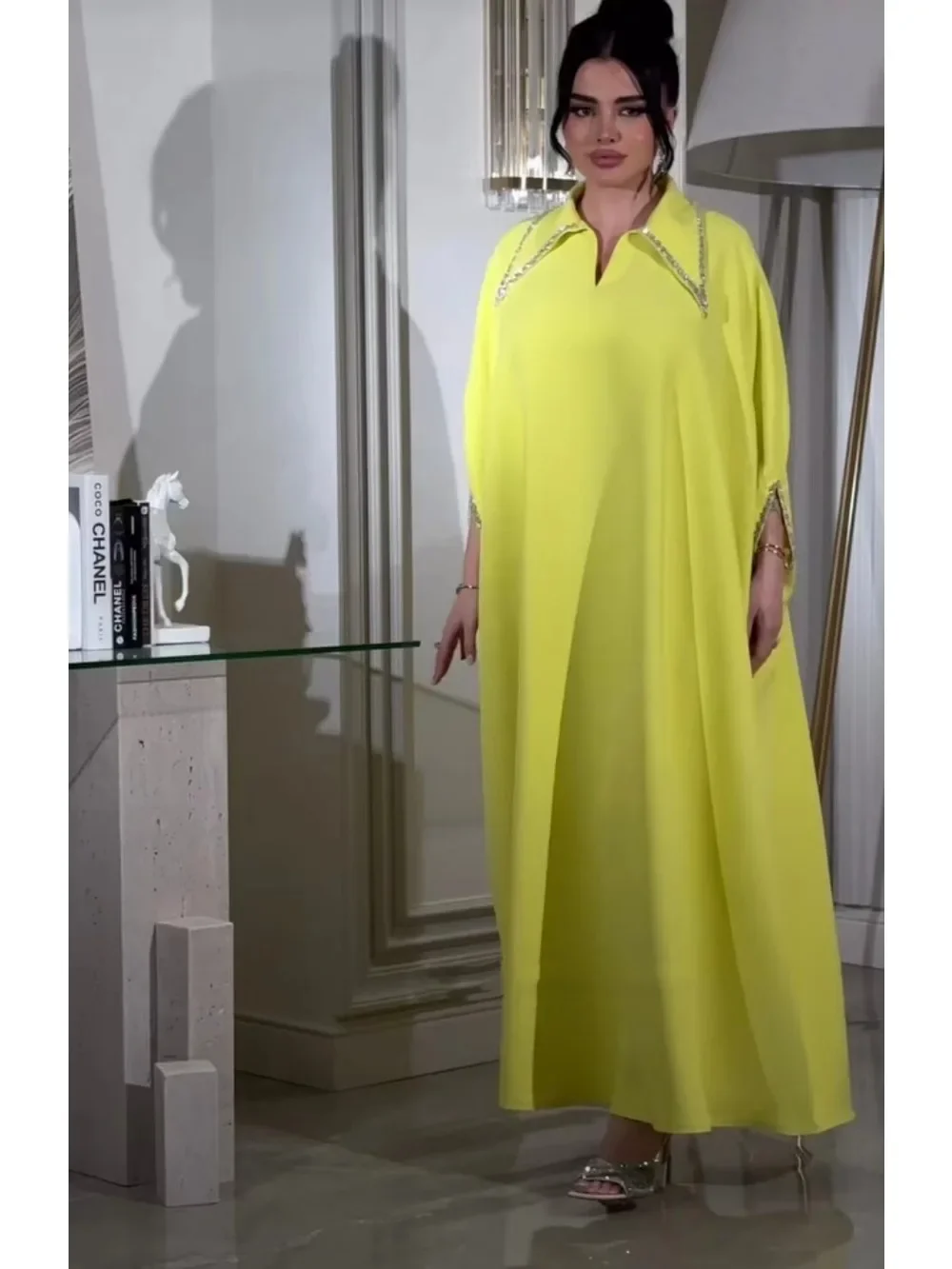 عباية إسلامية للعيد للنساء فساتين الحفلات الماس جل...