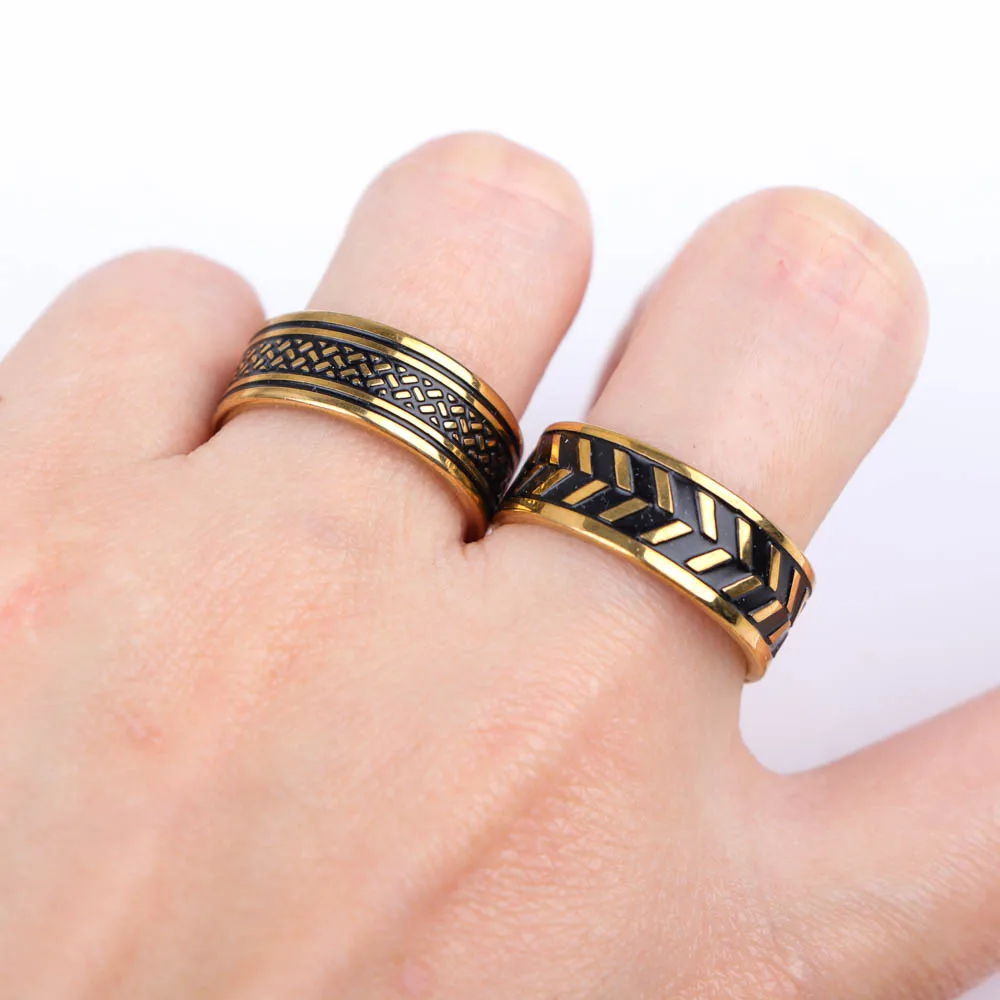10Pcs/Lot Fashion Classic Stainless Steel Ring Set Gold Color Rings Silver Rings For Women Men Simple Mix Style Jewelry Party Gift ring set,gold color rings,stainless steel ring,finger ring,gold color ring,silver ring,adjustable rings