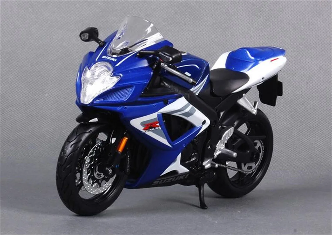 

1/12 Maisto для SUZUKI GSXR GSX-R 750 литая модель мотоцикла велосипеда 31153 Синий Белый детский подарок для демонстрационные металлические Пластик
