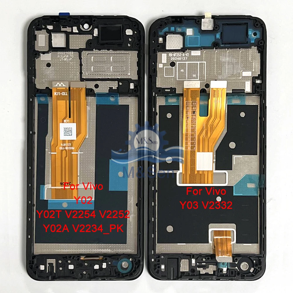 

Оригинальный ЖК-дисплей для Vivo Y02 Y02T V2254 V2252 дисплей Y02A V2234 _ PK экран + сенсорная панель дигитайзер Рамка для Vivo Y02S LCD Y03 V2332