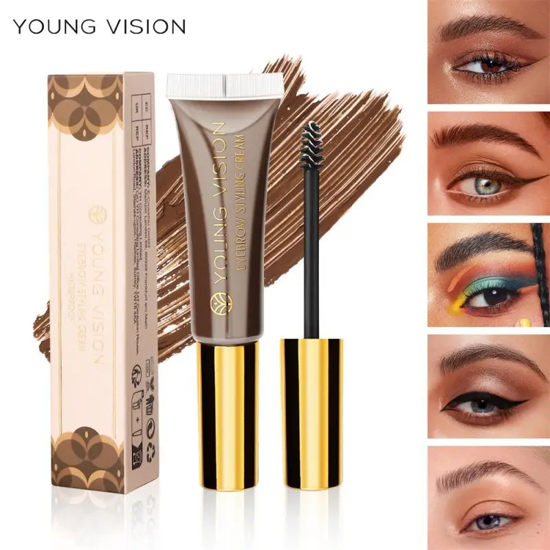 

5 Color Eyebrow Coloring Cream Stereotype Eyebrow Gel Square Water Color Fixing Wild Natural Color Eyebrows Long Lasting Makeup