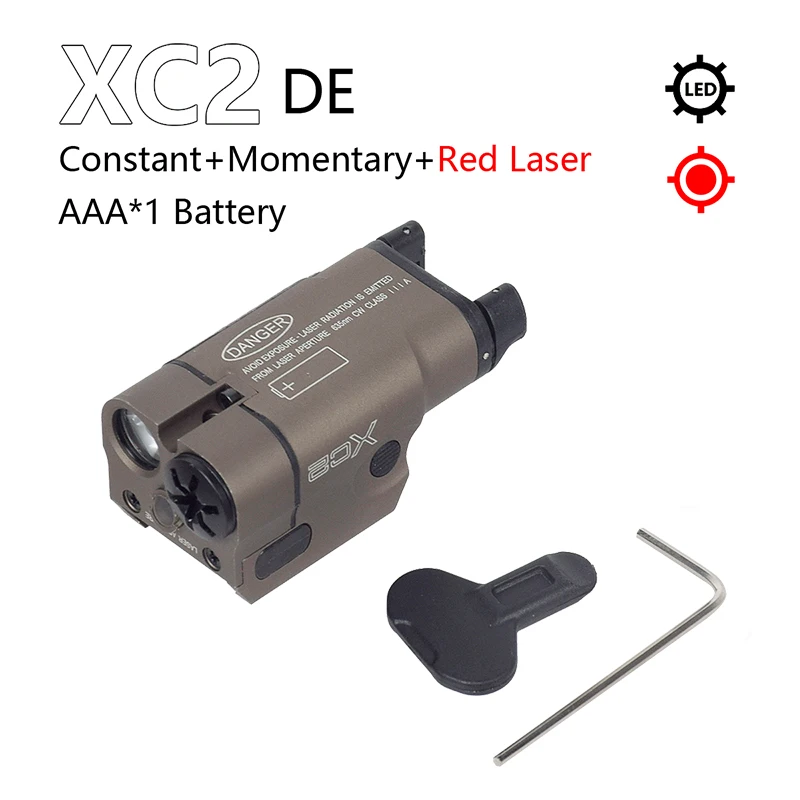 SureFire XC1 XC2 Metall Scout Light Taschenlampe Airsoft Taktische Taschenlampe Stroboskop-Taschenlampe für 20 mm Picatinny-Schiene – Detail 7