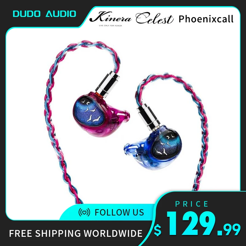 

New Kinera Celest Phoenixcall 1DD+2BA+2 Flat Panel Driver In-Ear Monitors 5 Hybrid Drivers IEMs 0.78 2pin Plug Cable Earphone