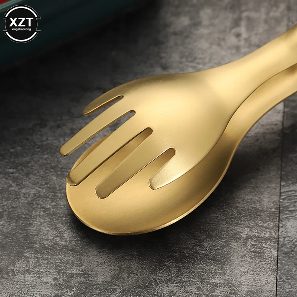 Stainless Steel Food Tongs Meat Salad Bread Serving Tongs for Barbecue Kitchen Accessories Non-Slip BBQ Clip Cooking Tools cooking tongs utensils set