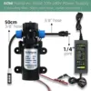 60W Self-Priming Pump 110-240V Power Supply 8 Adjustable Drip Head DIY Irrigation System for Efficient Plant Growth Water Saving 3